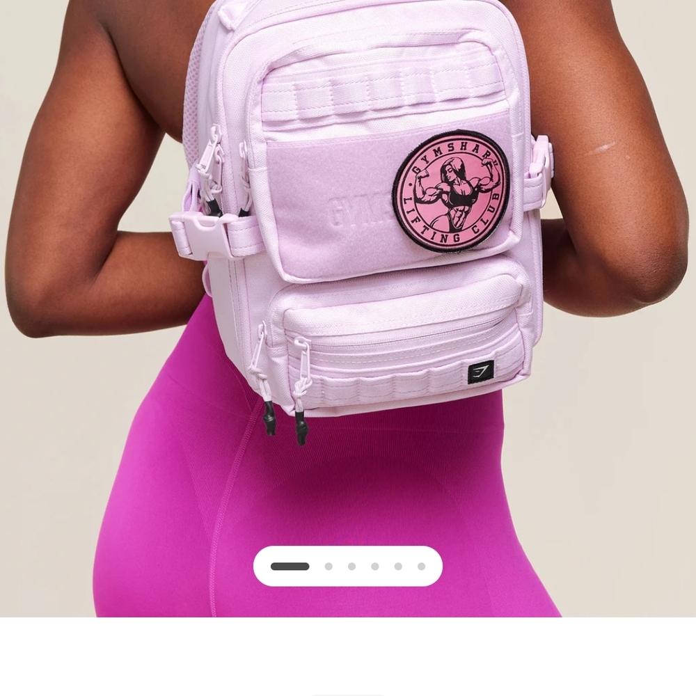 Pink Gymshark Mini Tactical Backpack